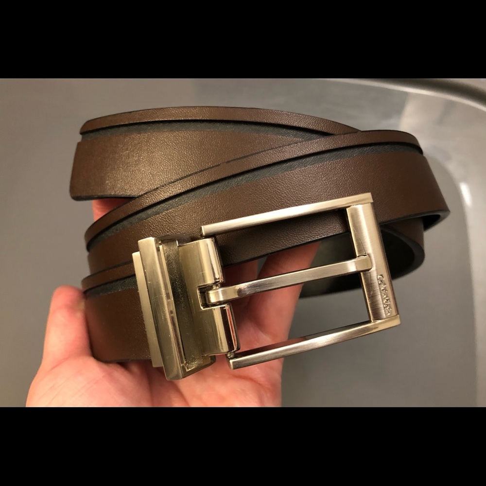 Calvin Klein Reversible Leather Belt Size 32